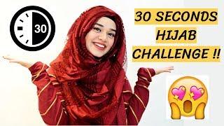 I TOOK THE 30 SECONDS HIJAB CHALLENGE !! | Ramsha Sultan