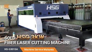 Sold HSG 3KW Fiber Laser Cutting Machine, HS-G3015A | Hasil Karya Machine Service Malaysia