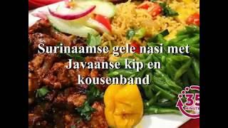 Surinaamse gele nasi met Javaanse kip