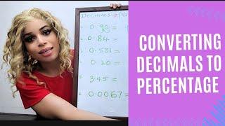 How to Convert Decimals to Percentage