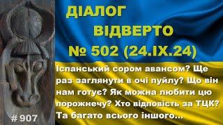 Діалог-502/24.09. Іспанський сором анонсом? Ще раз заглянути в очі пу? Що він нам готує? Та інше…