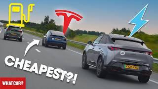 NEW Electric vs Petrol vs Tesla – 1000-mile real-world test! What’s the cheapest? | What Car?