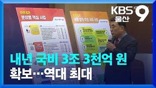 울산시 내년 국비 3조 3천억 원 확보…역대 최대 / KBS  2022.12.26.