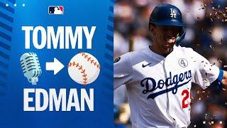 Tommy Edman goes yard an inning after being on the mic in the field! ️