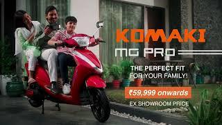 The Ultimate Family Electric Scooter! | MG Pro Electric Scooter | Komaki #Komaki