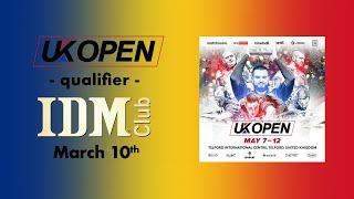 UK Open - qualifier event - IDM Club - Romania