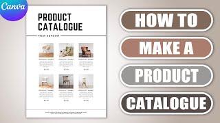 How to make a Product Catalogue in CANVA | Product Brochure | Flyer