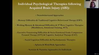 Individual Psychological Therapies with Brain Injury - learn Other Teaching & Academics