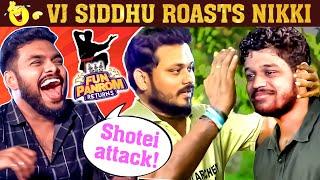 VJ Siddhu Reveals The SECRET Owner of Behindwoods | VJ Nikki-ஐ வெச்சு செஞ்ச FUN PANROM Team | Sherif