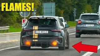 Cars Leaving Nürburgring Tankstelle - BMW M,  CRAZY RS3, 765LT, GT4 Fabspeed, M5 E60, E36 Close Call