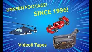 Unseen  Helicopter and Pit footage of the 1996 British Grand Prix on Video8 Tape