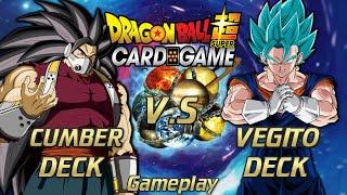 BEST VEGITO VS CUMBER BATTLE! : DBS TCG Zenkai