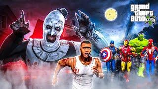 Franklin Fight With Evil Horror Clown For Save Avengers (Part-2) | A.K GAME WORLD | GTAV AVENGERS