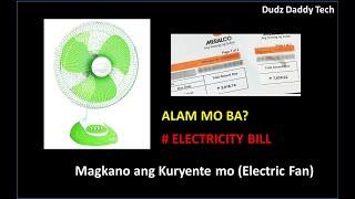 Electric fan, How Much Electricity You Pay per day per month