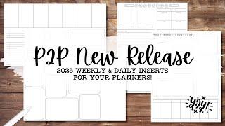 2025 Weekly & Daily Planner Inserts  | Digital Planning Made Easy | Planning to Prosper