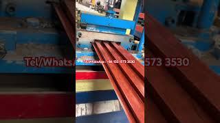 Wpc cladding wall panel roll forming machine