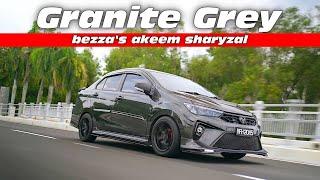 Perodua Bezza Granite Grey Modified by Akeem Sharyzal