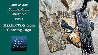 Compendium Journals | Making Tags from Clothing Tags