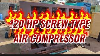 120 HP ( HORSE POWER) SCREW TYPE AIR COMPRESSOR | TECH VIEWS OFFICIAL