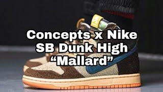 Concepts x Nike SB Dunk High “Mallard” | #Shorts