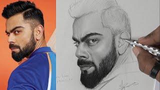 Virat Kohli Drawing Tutorial