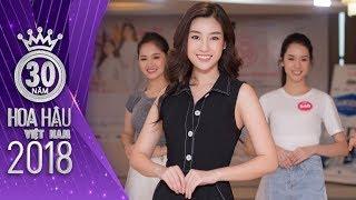 Đỗ Mỹ Linh giản dị thị phạm catwalk cho thí sinh - Đồng Hành Hoa Hậu Việt Nam 2018 Tập #11