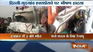 2 Killed in a Major Road Accident at Delhi-Gurgaon Highway