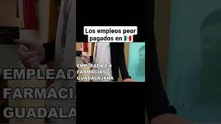 los empleos peor pagados en México #shorts #empleo #méxico