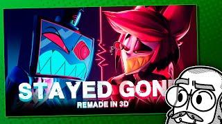 How on EARTH did ONE PERSON do this??? | TBSkyen reacts to Stayed Gone remade in 3D | #hazbinhotel