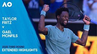 Taylor Fritz v Gael Monfils Extended Highlights | Australian Open 2025 Third Round