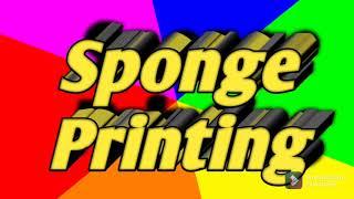 Sponge Painting for kids/Easy printing/Nursery class activity