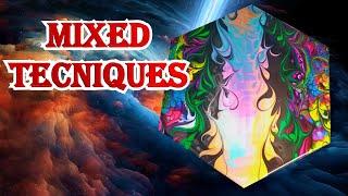 #641 Fluid Art Mixed Techniques @kreationsbykristey​