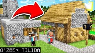 TARJIMA | QO'SHNIM MENI MINECRAFTDA NUSXALADI | UZBEK TILIDA | #UZBEKCHAMINECRAFT