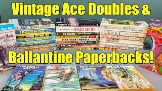 Beautiful - ACE Doubles + BALLANTINE - Vintage Paperbacks - John Wyndham - Philip K. Dick