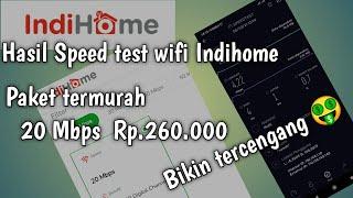 Speed test wifi indihome 20 Mbps paket termurah kecepatannya bikin tercengang