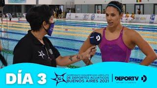 Sudamericano de Deportes Acuáticos - Día 3 - #NATACIONenDEPORTV​ - Parque Roca, Buenos Aires - 2021