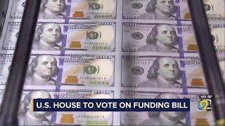 Federal spending bill up for vote Tuesday afternoon