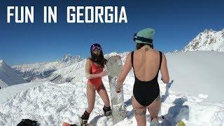 Freeriding at Mt. Tetnuldi (Svaneti, Georgia). March 2018. 4K.