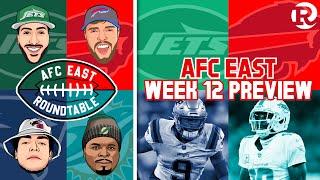 AFC East Roundtable | NFL Week 12 Preview - DOLPHINS vs PATS 