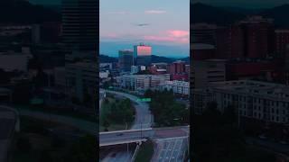 Night flight over the Old City #knoxville #dronevideo