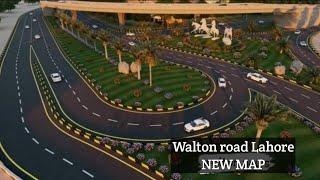 Walton road ️ Lahore cantt NEW map working start