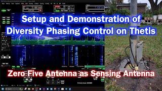 Thetis Diversity Phasing Control | Eliminating RFI Noise |  Quick setup and Demo on 40 & 80 Meters