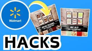 MIND BLOWING  Walmart SCRAPBOOK PAPER HACKS You Must Try