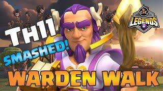 COC LEGENDS | *New* Grand Warden WALK Attack Strategy | TH11 Clash of Clans
