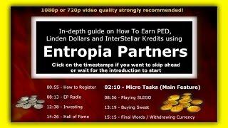 How to earn PED, Linden Dollars and InterStellar Kredits with Entropia Partners