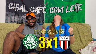 React reações Palmeiras x BOtafogo de Ribeirão