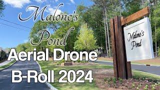 Malone's Pond New Home Construction Development - Aerial B-Roll Compilation Archival Footage