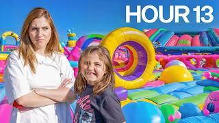 24 Hours in Largest Bounce House EVER!