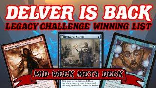 DELVER IS BACK! Legacy Challenge winning Izzet Delver Tempo MTG