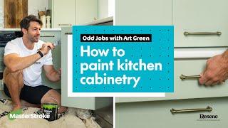 Odd Jobs - How to paint kitchen cabinetry